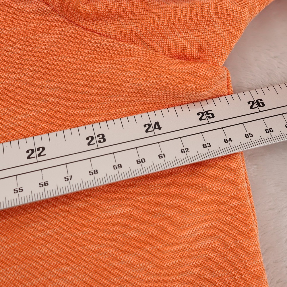 Tommy Bahama Mens XXL Orange Heathered Tencel Quarter Zip Pullover Sweater - Picture 7 of 9
